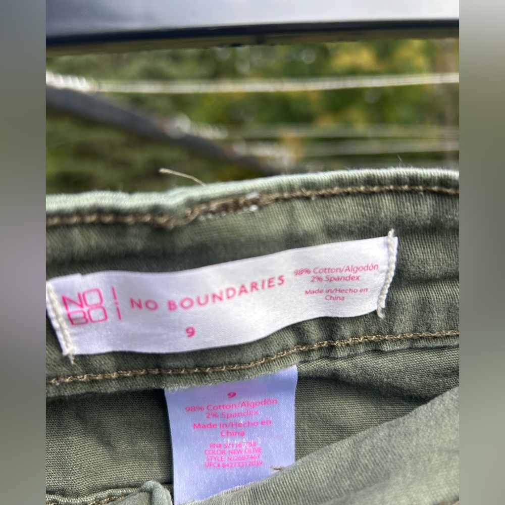 No Bo Olive Green Women's Shorts - Picture 3 of 3